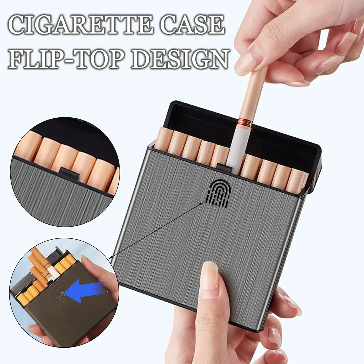 Laptops - Estuche para cigarrillos de gran capacidad