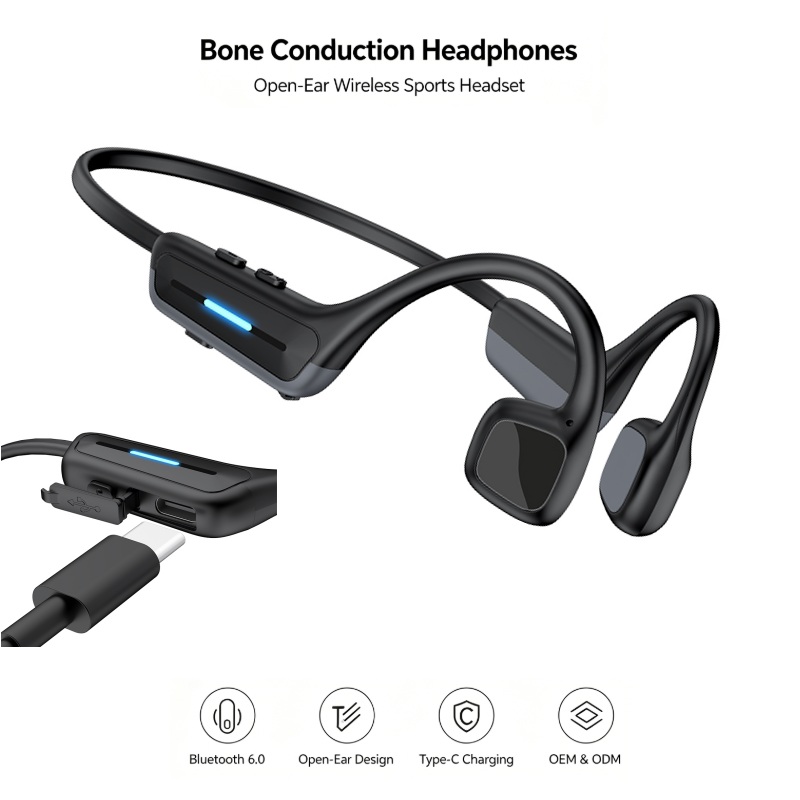 Bone Conduction Running Headphones - Auriculares de conducción ósea con diseño