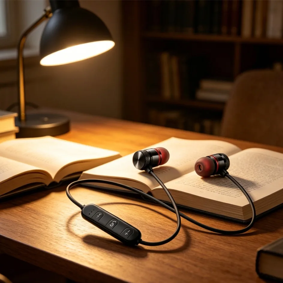 Magnetic Neckband Sports Earphones - Auriculares Bluetooth con banda para el