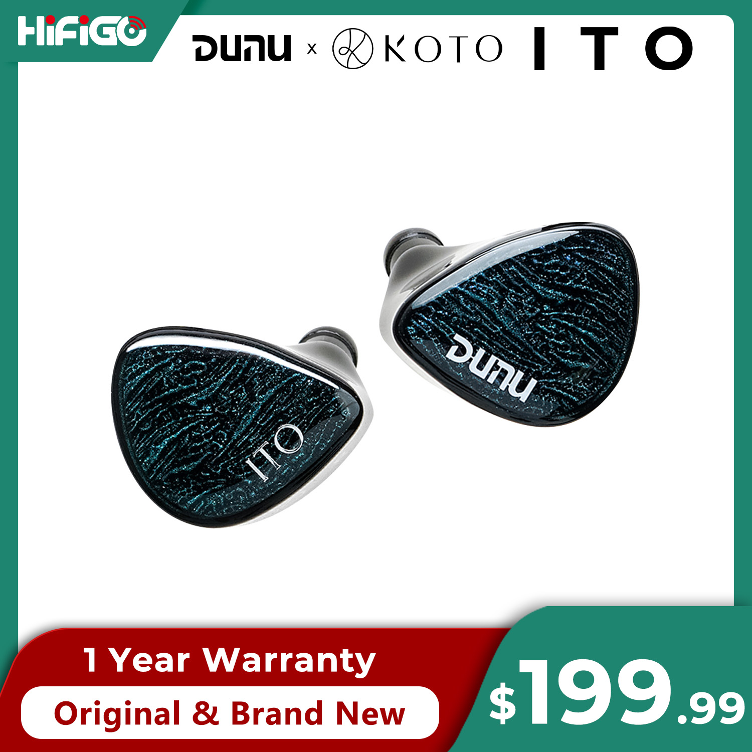 Planar Magnetic Iem Earphones - Auriculares intrauditivos DUNU X KOTO ITO