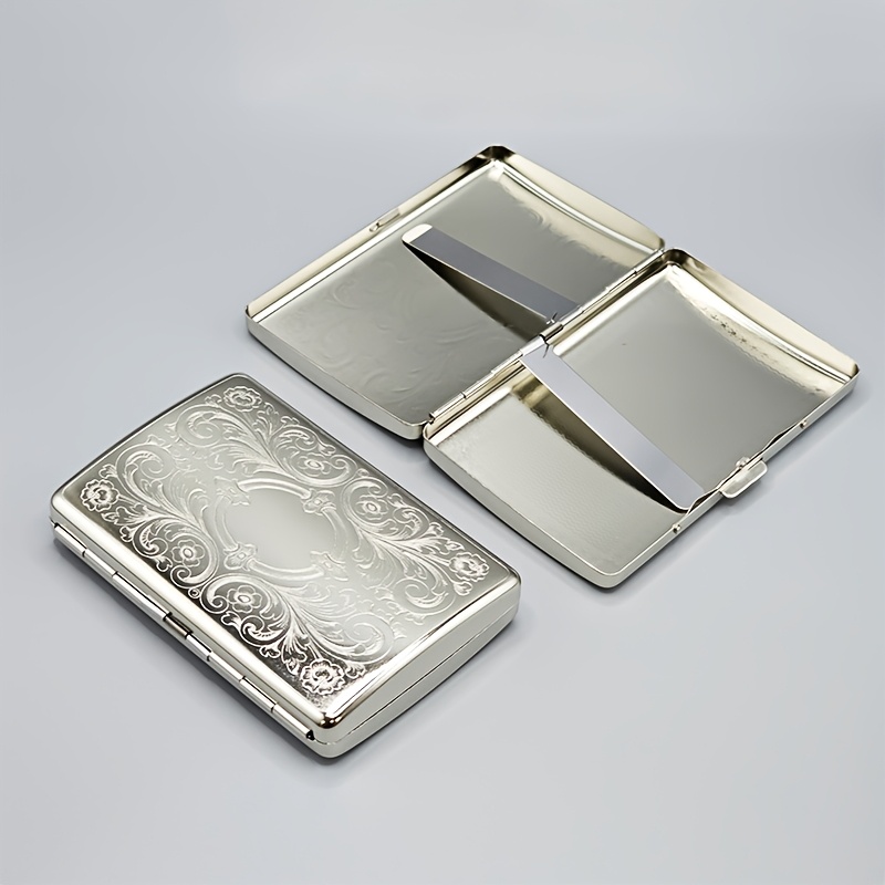 Laptops - Estuche de Cigarrillos de Metal Vintage