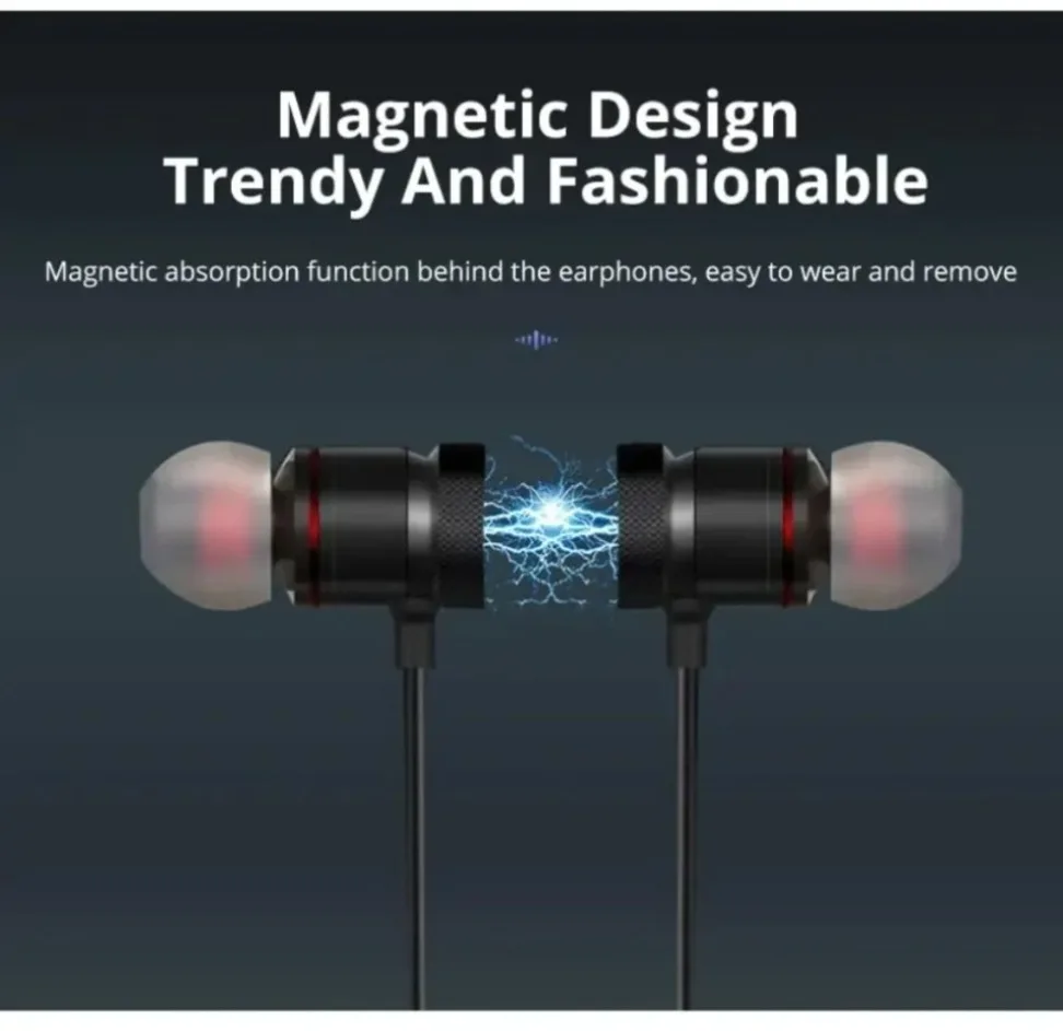 Auriculares Bluetooth con band - Magnetic Neckband Sports Earphones reseña y precio